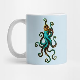 Octopus king crown Mug